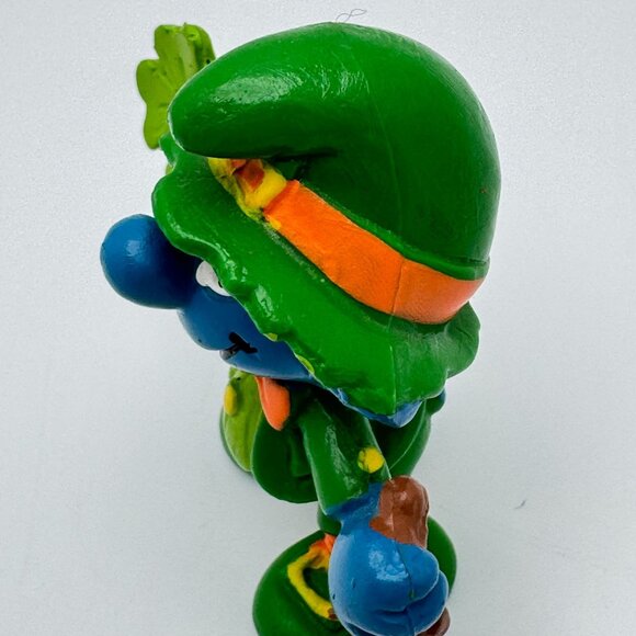 Smurf Figurine Lot of 3 Baseball Batter Gift Smurf Leprechaun Schleich Vtg - Picture 15 of 16